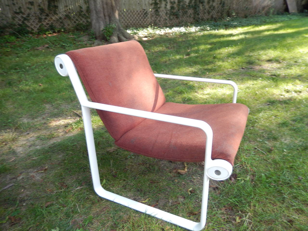 Modern Pair of Aluminum Hannah & Morrison Sling Chairs for Knoll