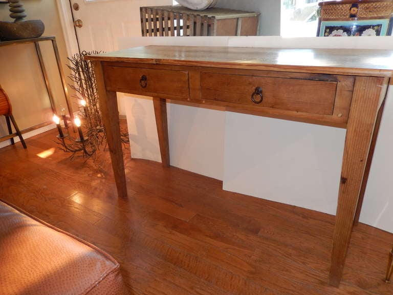 An American Antique Oak Console Table at 1stDibs