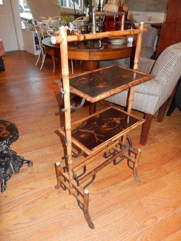 English Bamboo, 19th Century Tea Serving Tray