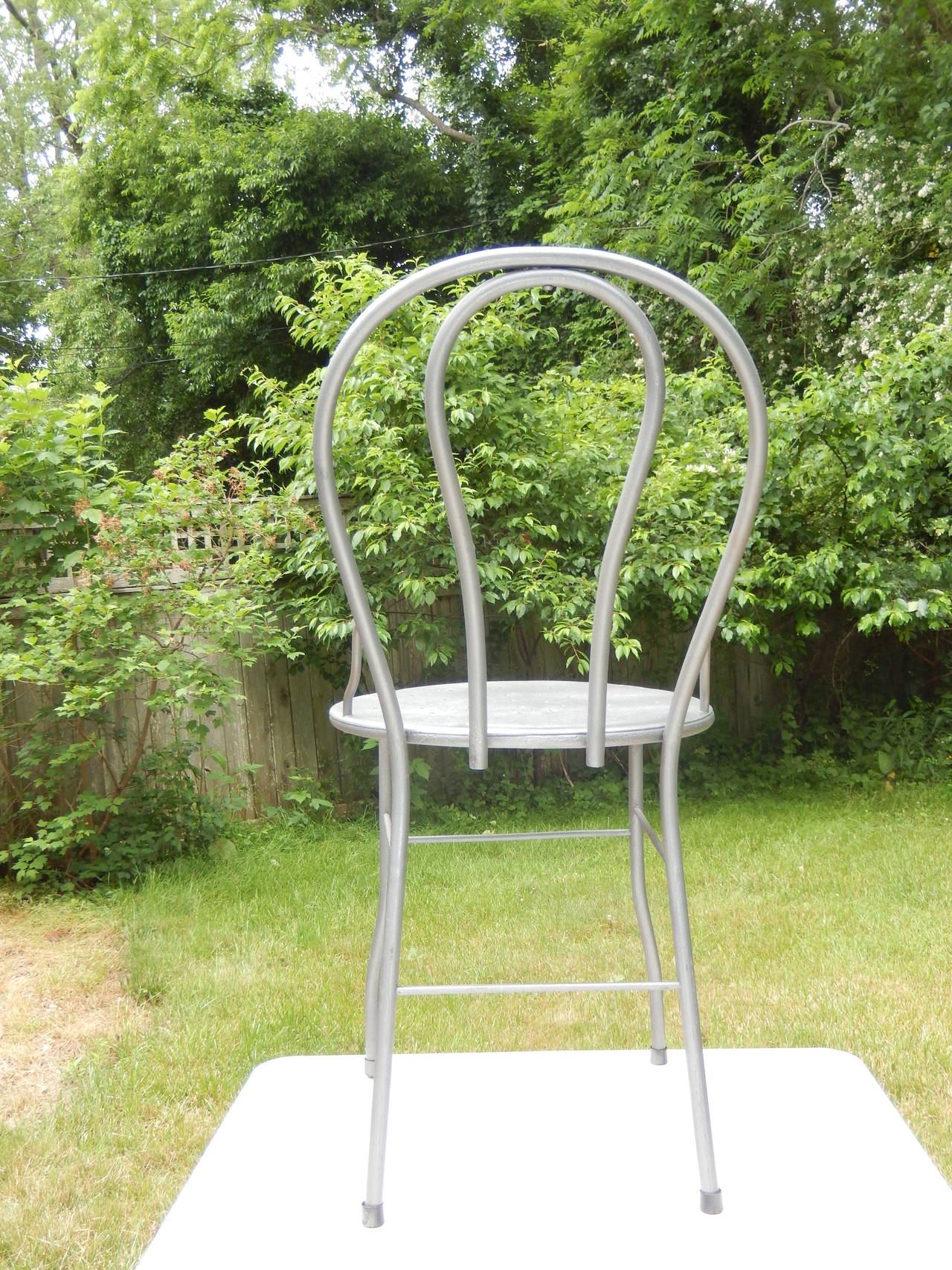 American Six Midcentury Bistro Metal Chairs, Industrial 