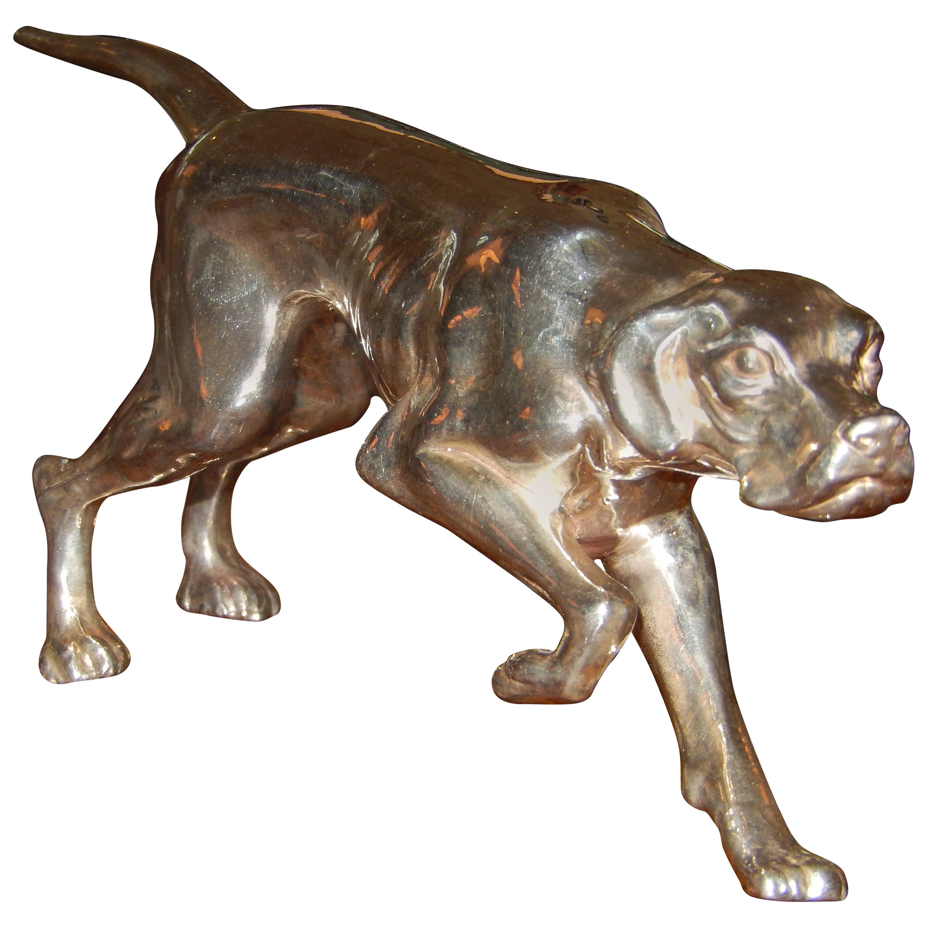 Art Deco Sterling Silver Dog (Red Setter)