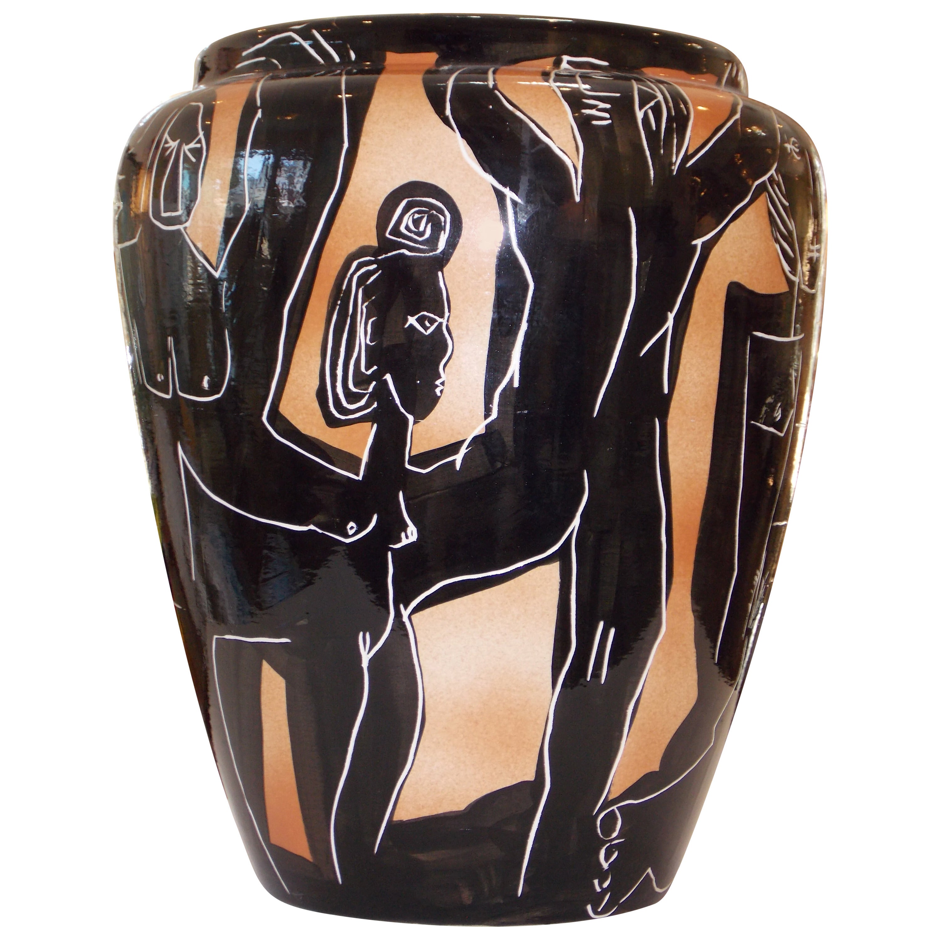 Jonathan Nash Glynn Hand-Painted Urn or Vase