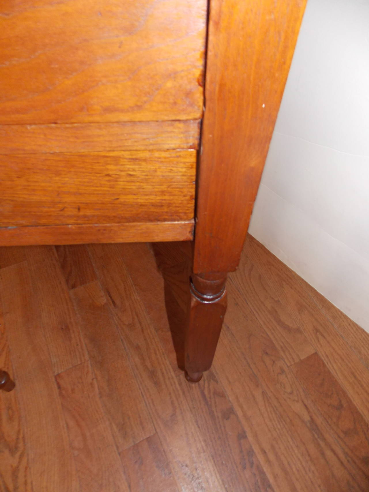 Hand-Crafted American Provincial Pinewood Nightstand