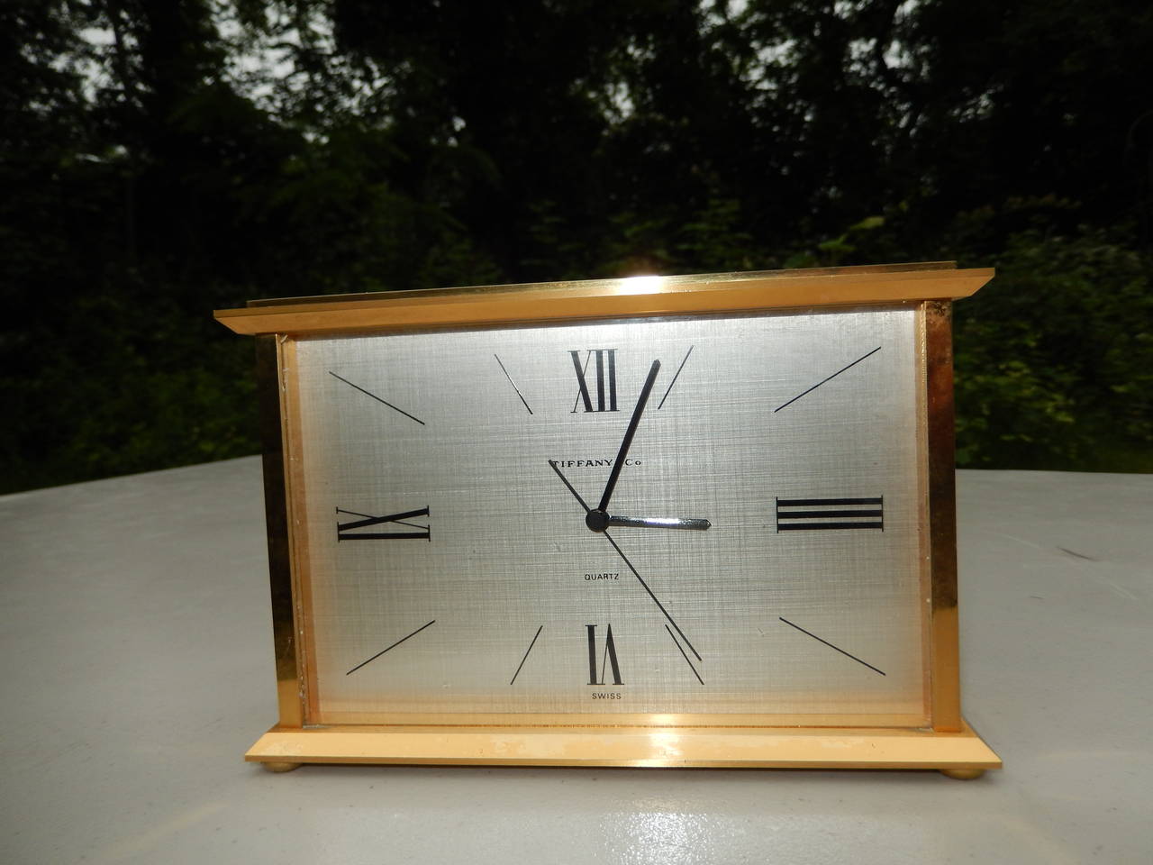 tiffany desk clock