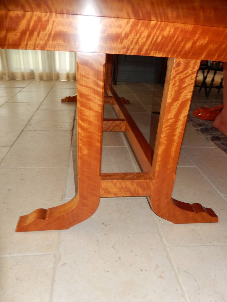 Table de salle à manger ou de conférence en bois de David N. Ebner Makore  en vente 2