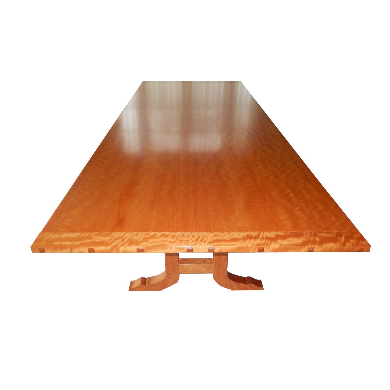 David N. Ebner Makore Wood Dining Room or Conference Table,  For Sale