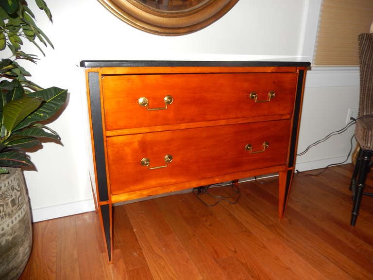 A Late 19th Century Austrian Biedermeier Marble Top Chest/Commode