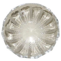 A Lalique Wheat Crystal Bowl