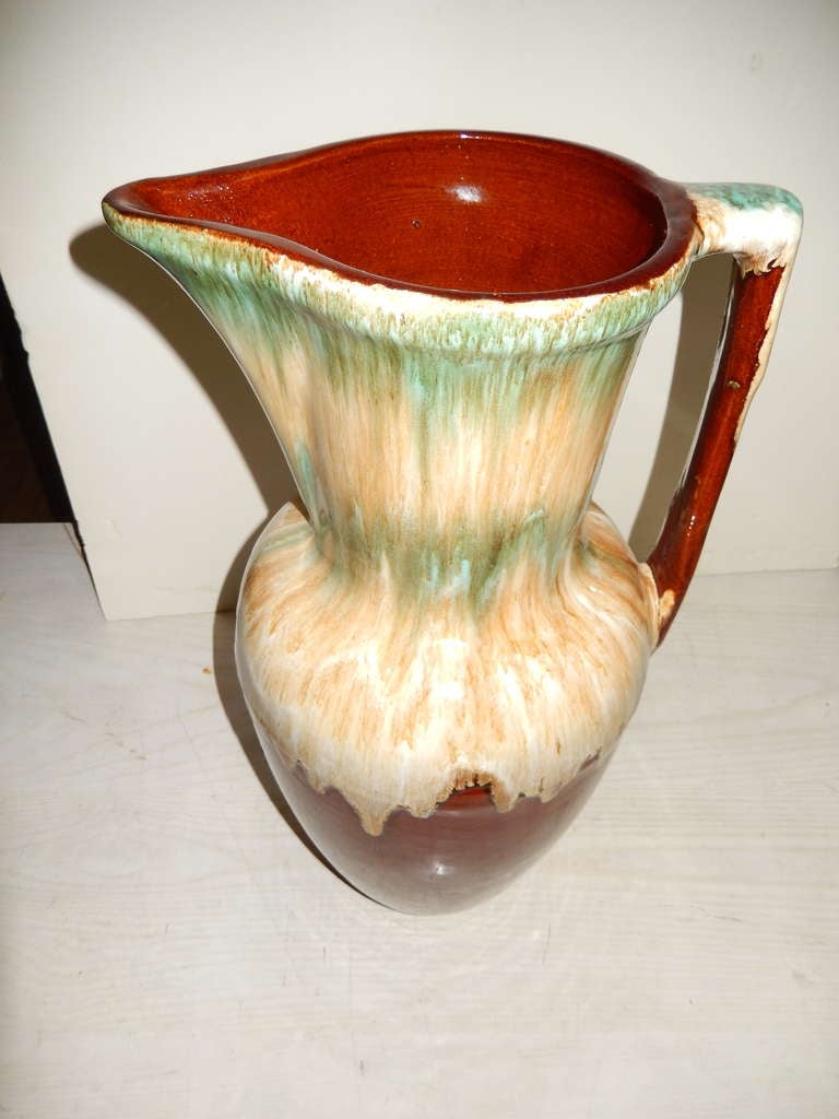 American A Huge Drip Glaze Roseville Vase