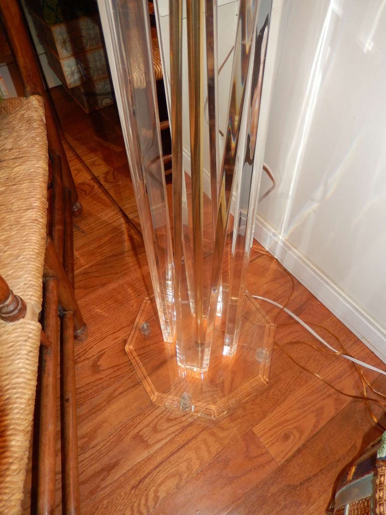 A MidCentury Lucite Floor Lamp at 1stDibs