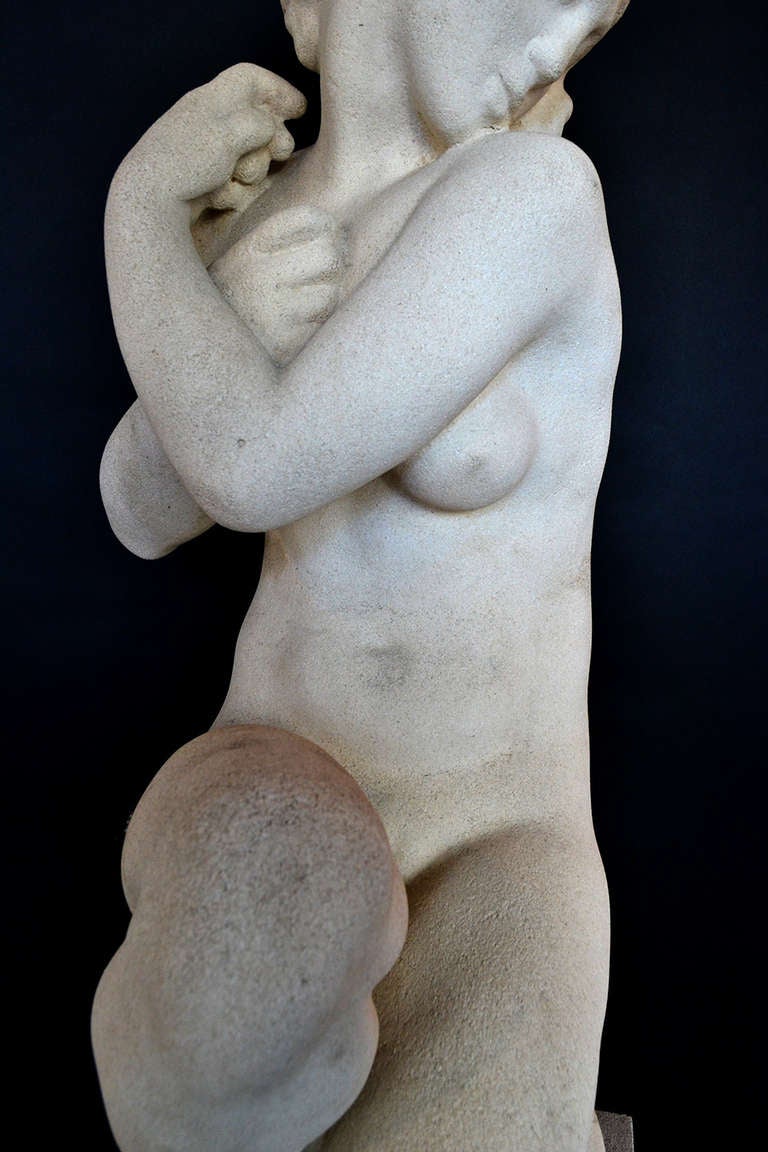 Kai Nielsen Garden Statue of a Young Woman, Denmark 1923-1924 In Good Condition In New York, NY