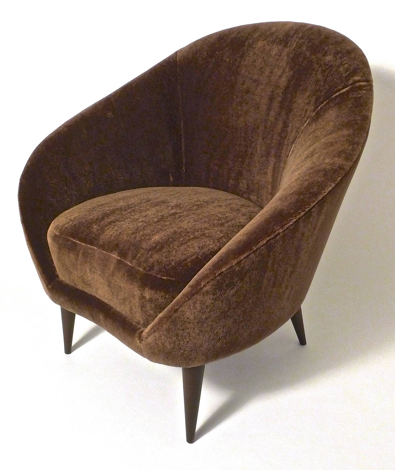 Beautiful to look at and perfectly comfortable.
Just reupholstered in wool mohair.
