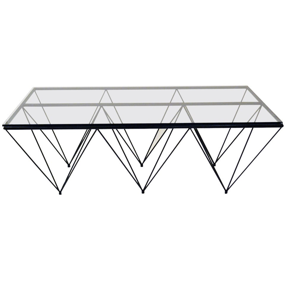 Geometric "Alanda" Coffe Table by Paolo Piva