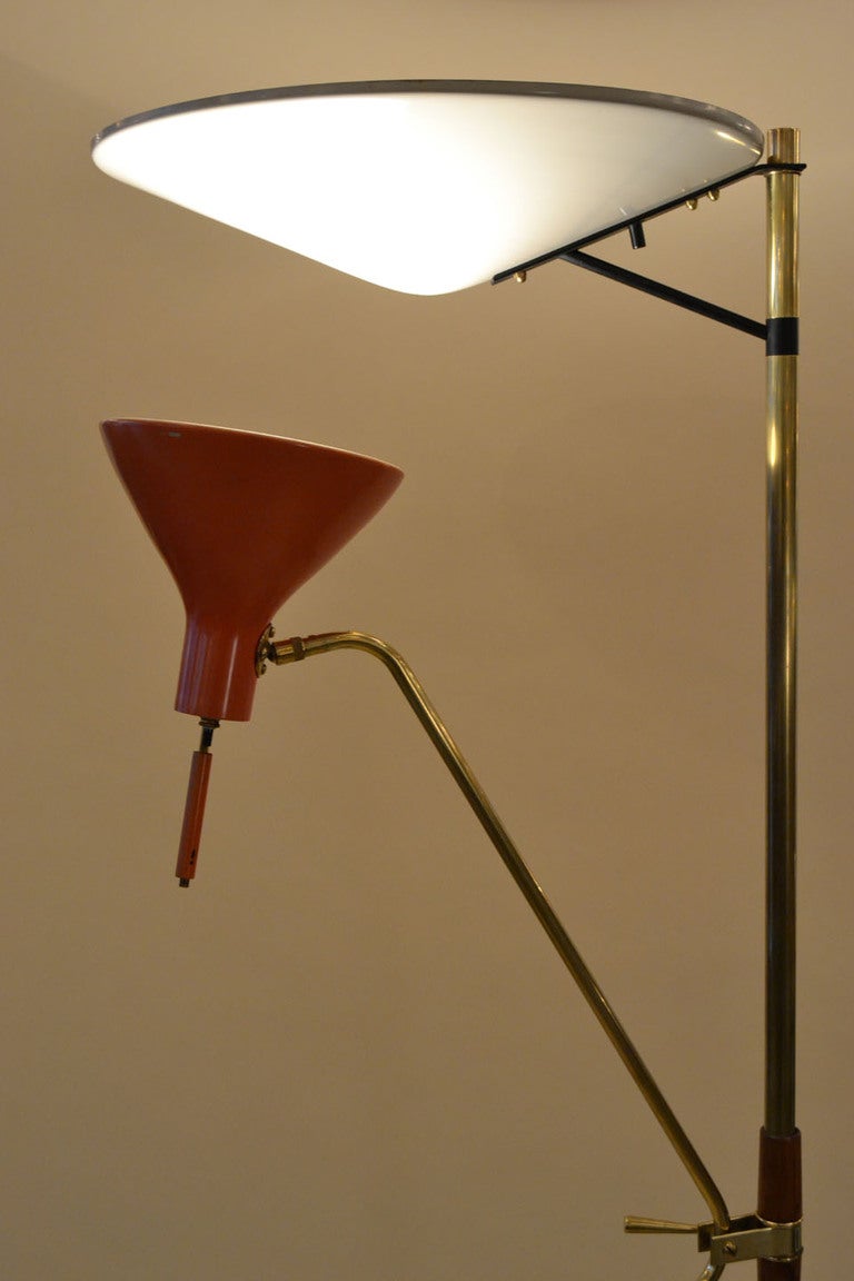 Dual Shade Floor Lamp by Lightolier
