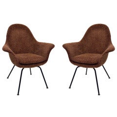 Modern Pair of Chairs by Hans Bellman for Strassle, Switzerland