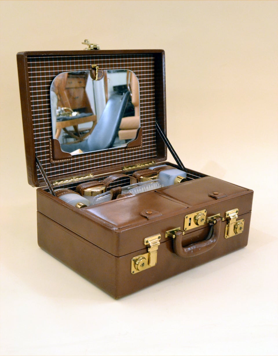 Vintage Transatlantic Cosmetics Suitcase by Mark Cross