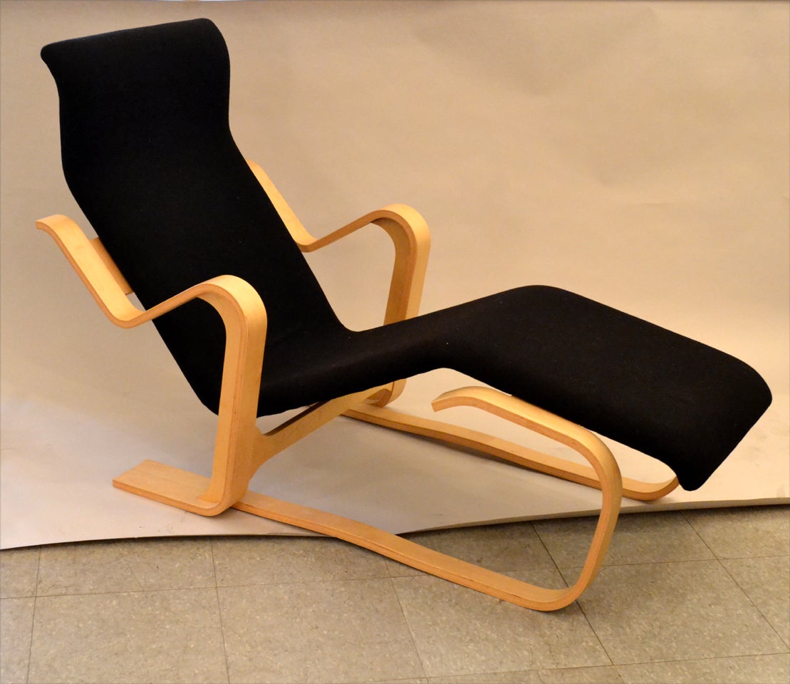 Sculptural Lounge Chair Designed by Marcel Breuer