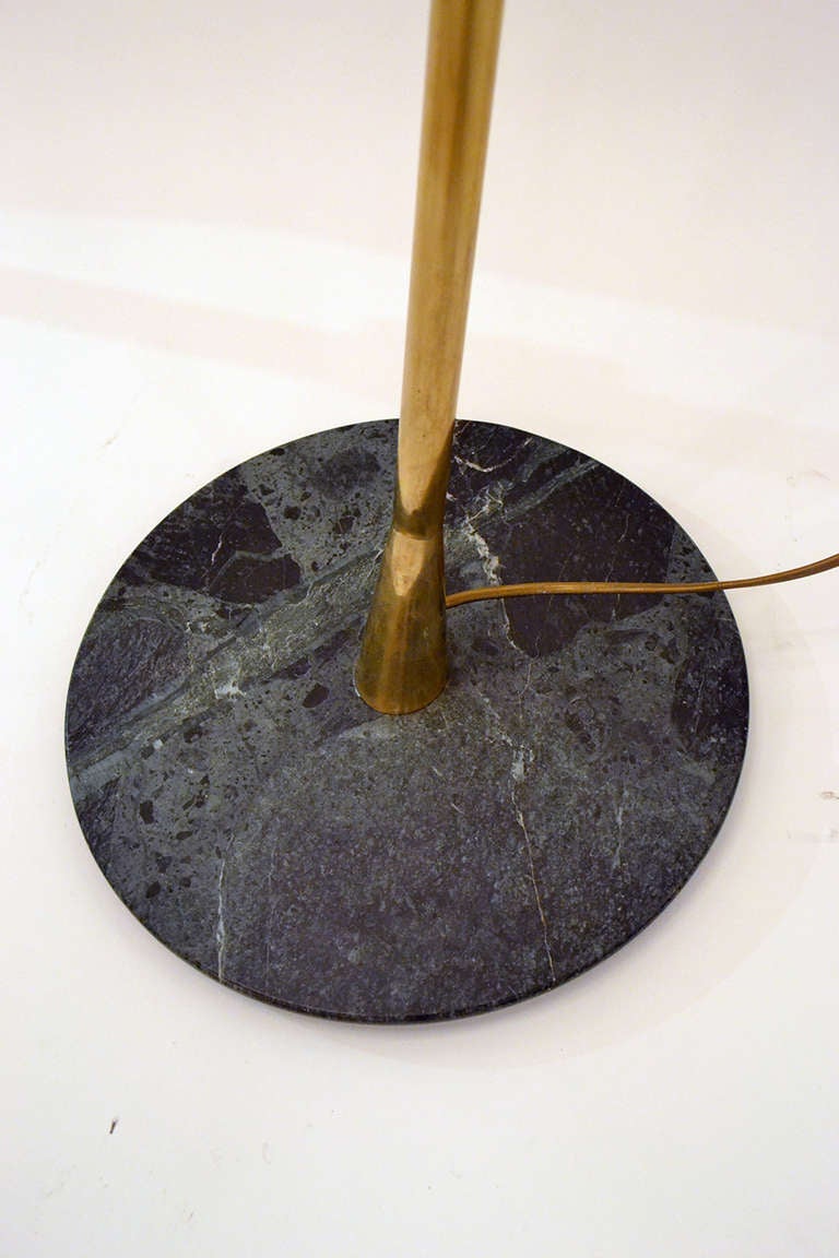 Mid-Century Modern Mid-Century Floor Lamp with Marble Base, Italy, 1950s