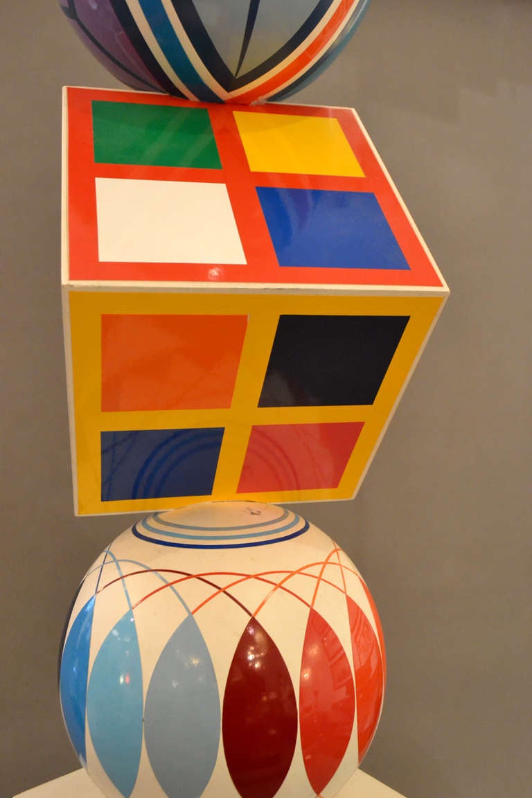 Geo-Pop Totemic Sculpture by Robert Zeidman In Good Condition In New York, NY