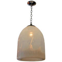 Magical Frosted Dome Pendant by Mazzega