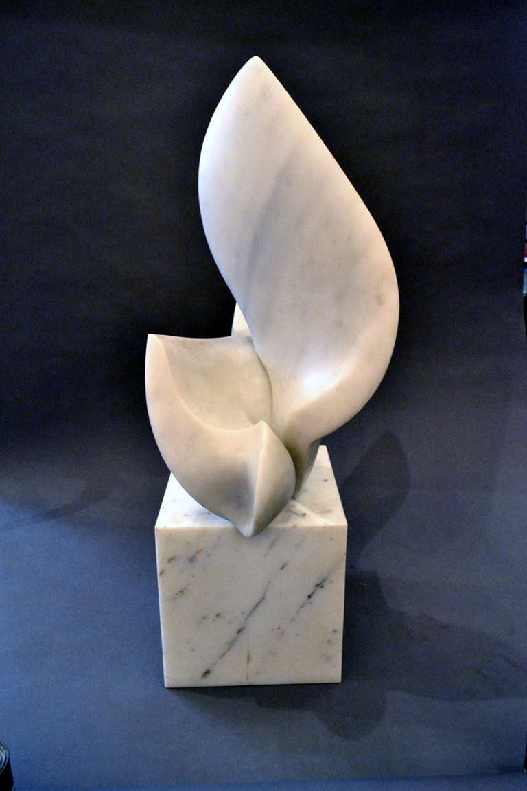 Modernist Marble Sculpture by Jack Zajac, USA, 1960s For Sale at 1stdibs
