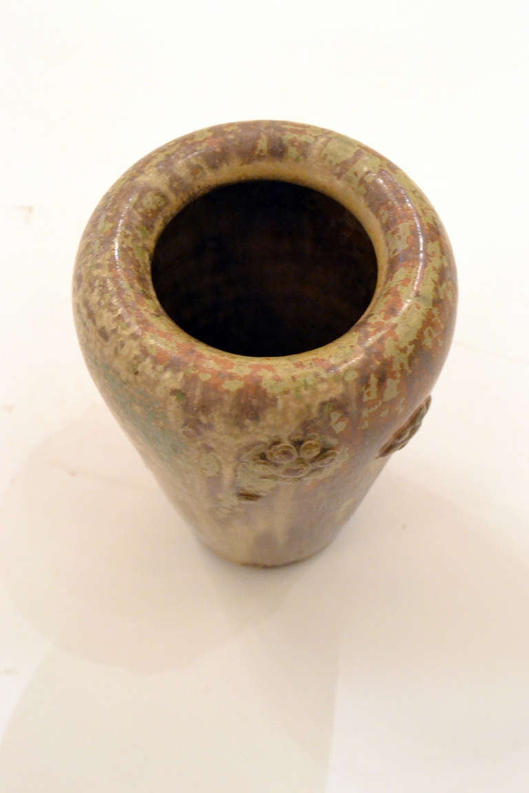 Danish Scandinavian Mid-Century Stoneware Vase by Arne Bang, Denmark, 1950s For Sale