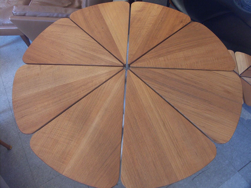 American Richard Schultz Petal Table in Teak, for Knoll   2 available