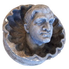 Used Monumental Terracotta Head The Halfmoon Hotel, Coney Island 1927