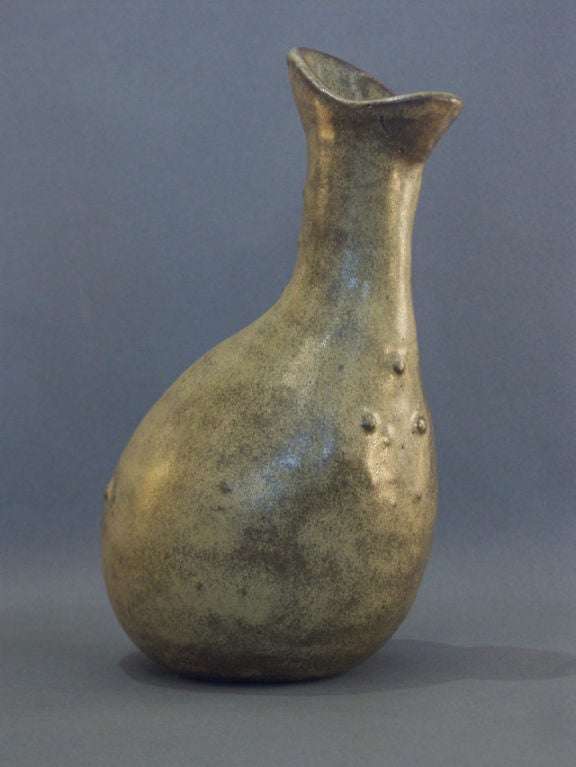 Polliwog Pitcher A Stoneware Vessel by Leza McVey (1907-84) 1