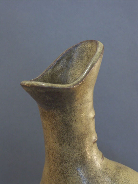 Polliwog Pitcher A Stoneware Vessel by Leza McVey (1907-84) 2