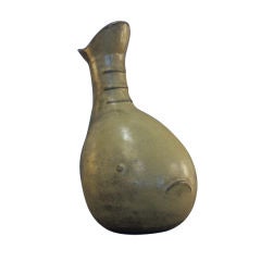 Vintage Polliwog Pitcher A Stoneware Vessel by Leza McVey (1907-84)
