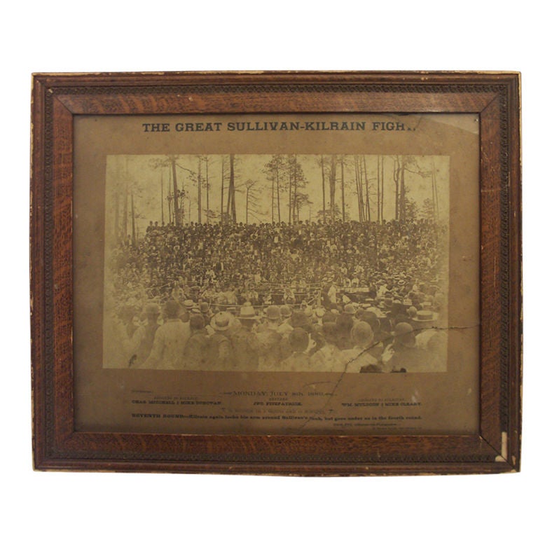 Sullivan Kilrain Bare Knuckle Boxing Photo by Thomas Pye 1889