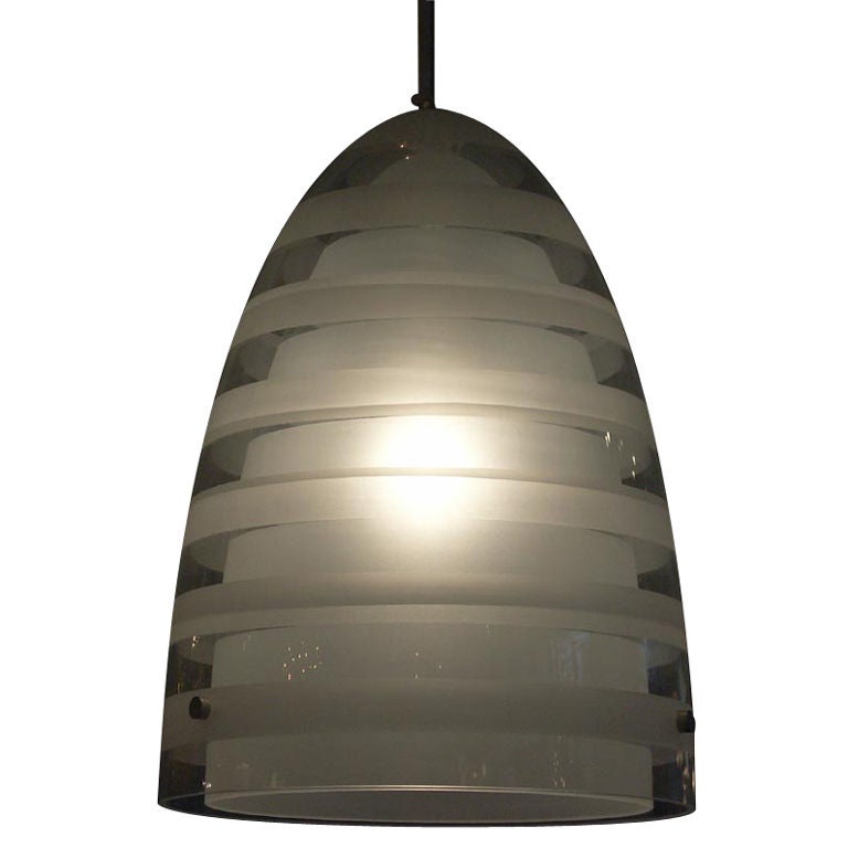 Frosted Glass Pendant Lamp by Louise Campbell at 1stDibs