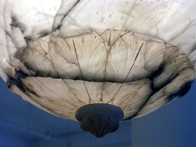 Stunning Danish Alabaster Ceiling Fixture