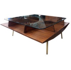 Extremely rare coffee table by Ico Parisi for M. Singer and Sons