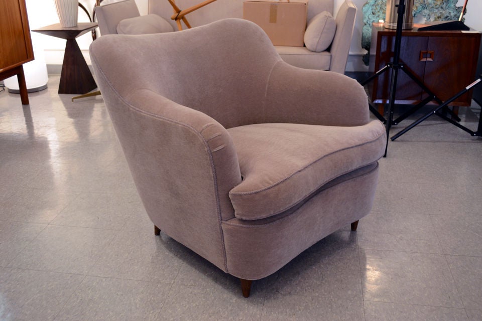 1950's Gio Ponti Lounge Chair for Hotel Bristol, Merona, Italy.