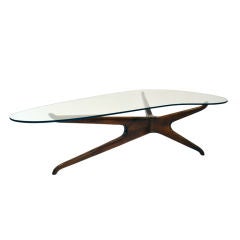 "Tri-Symmetric" coffee table by Vladamir Kagan