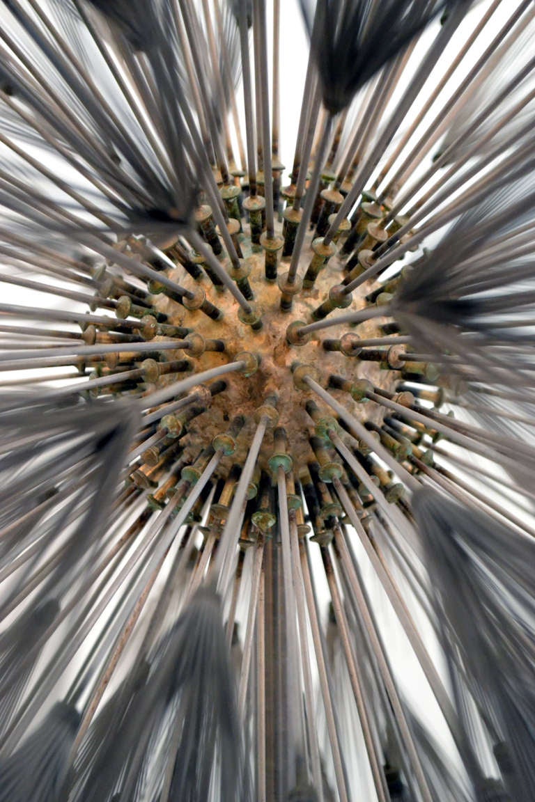 Incredible Stainless Steel Dandelion by Harry Bertoia In Excellent Condition In New York, NY