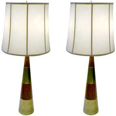 Pair of Tall Table Lamps by Tony Paul