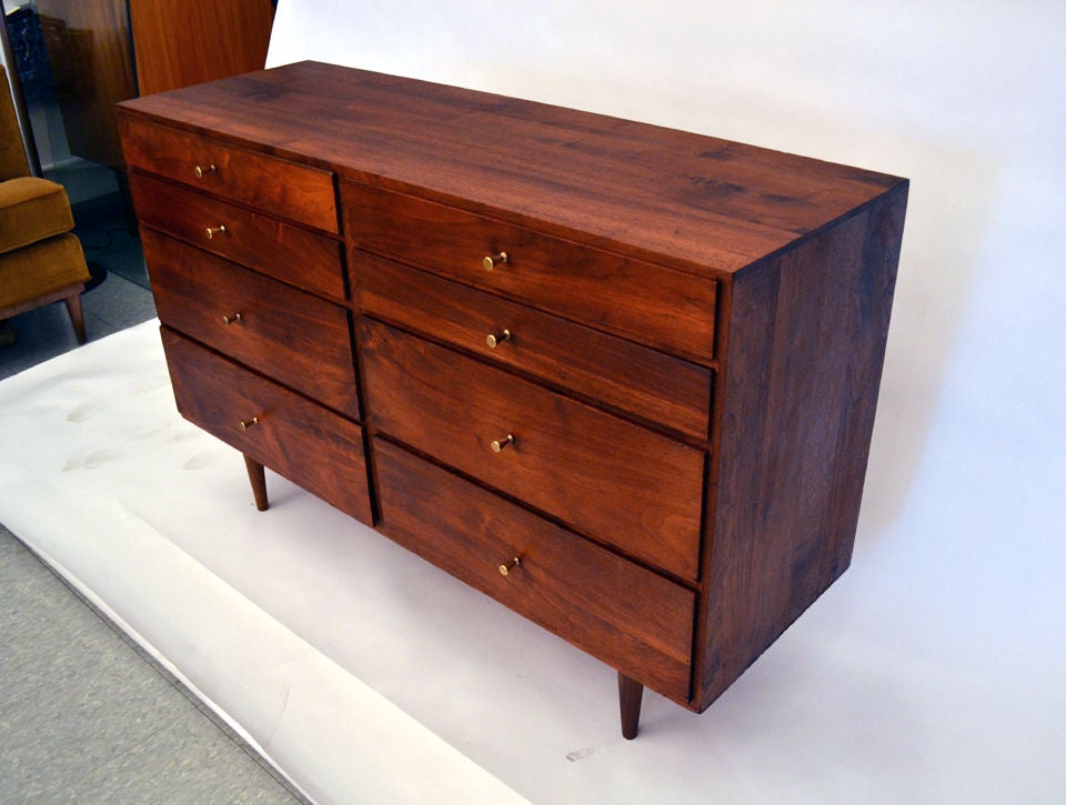 American Handsome Walnut Dresser by Country Workshop1960's