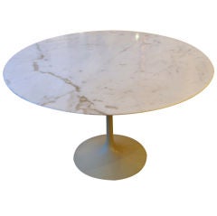 Marble-top Saarinen table for Knoll