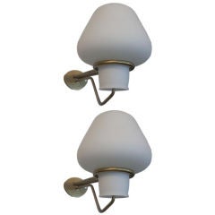 Monumental Pair of Danish Sconce Lights By Eric Gunar Asplund