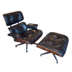 Einfach schöner früher Eames Lounge Chair und Ottoman