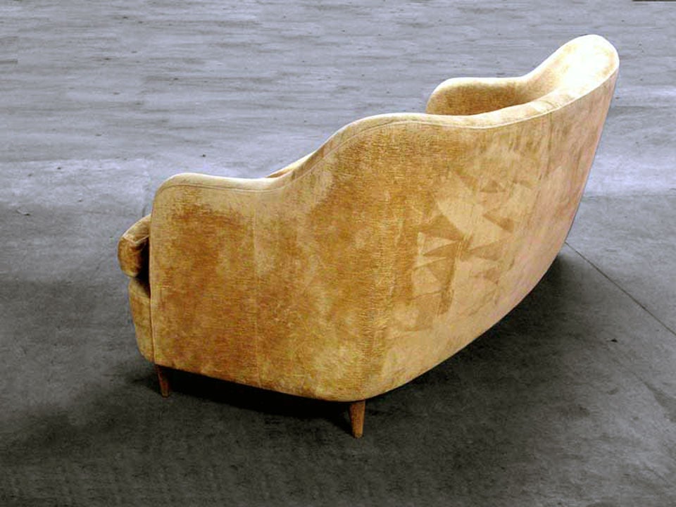 Mid-20th Century Rare Gio Ponti Sofa from the Hotel Bristol, Merona, Italy, 1953.