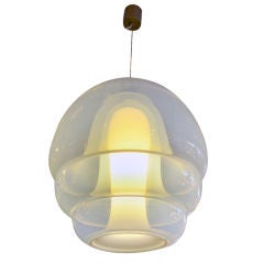 Sophisticated Handblown Pendant by Carlo Nasson