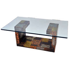 Retro Patchwork Coffee Table by Paul Evans