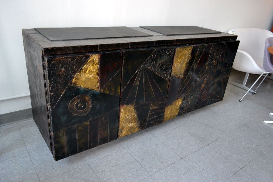 Unique Studio Sideboard by Paul Evans, Signed and Dated '69
