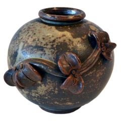 Exquisite Pottery Vase By Arne Bang