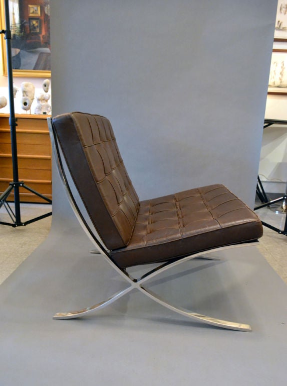 Late 20th Century Barcelona Lounge Chair