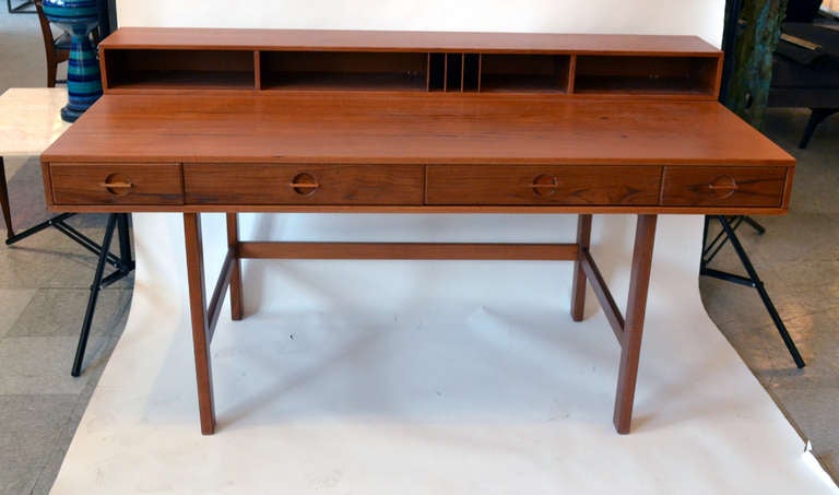 Teak Flip-Top Desk by Jens Quistgaard for Lovig